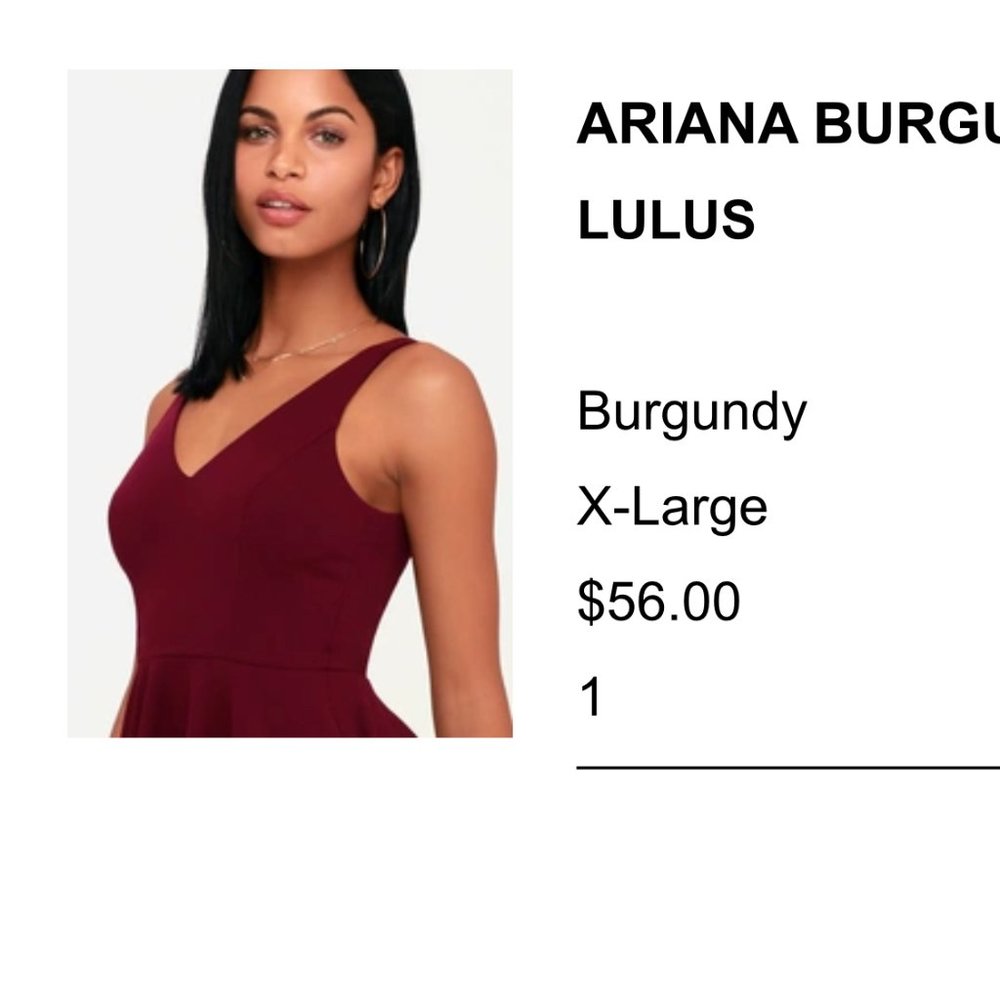 Burgundy Lulus Size XL Homecoming Party Dress